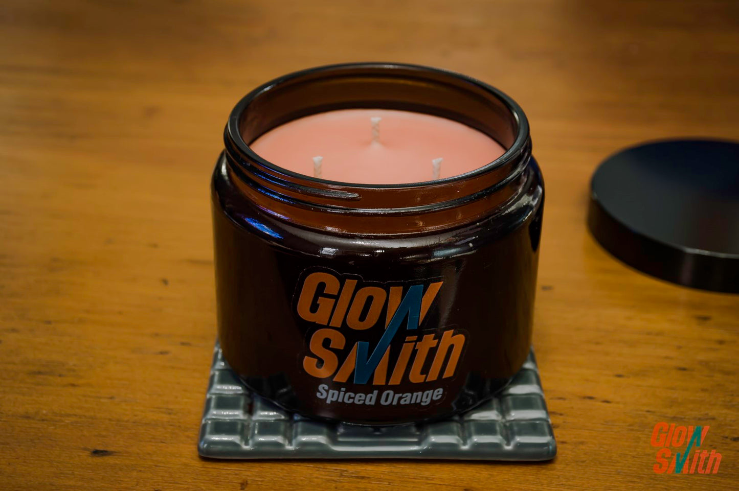 Large Amber Glow Candle - Spiced Orange - Glowsmith