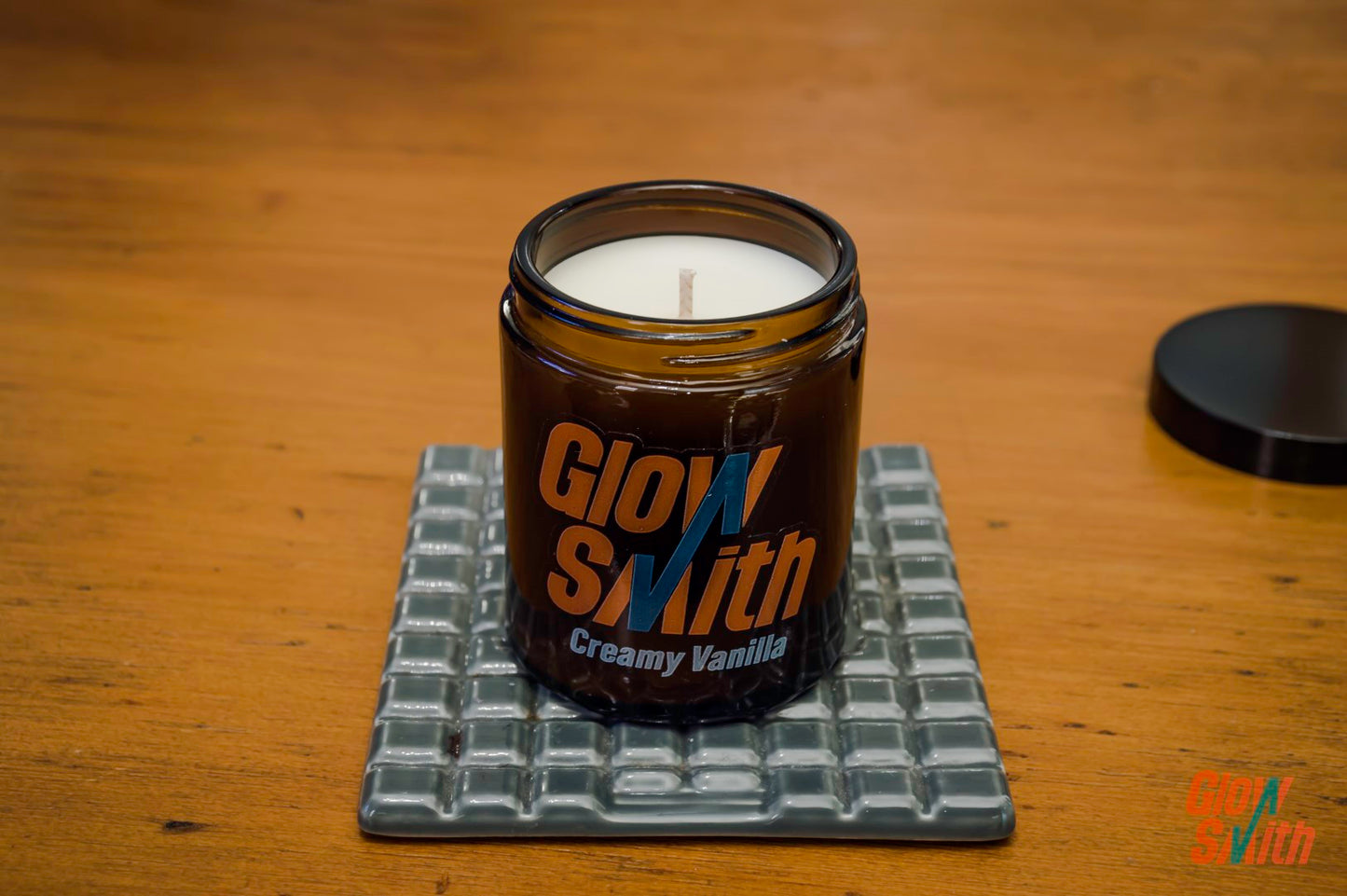 Amber Glow Candle: Small - Smoked Vanilla