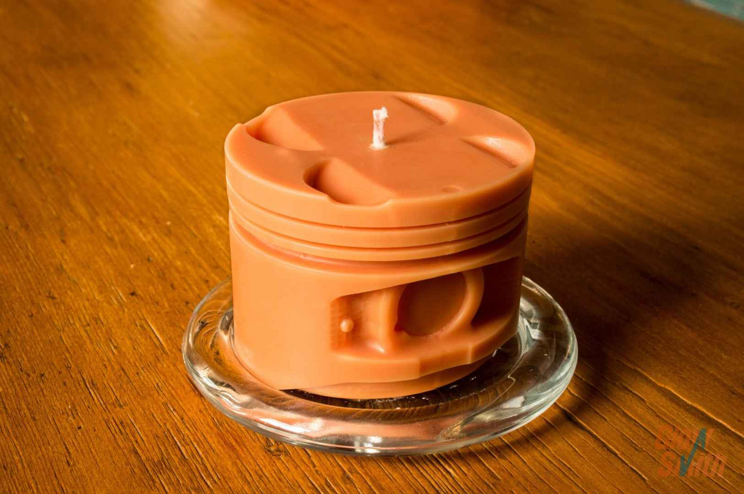 Spiced Orange Engine Piston Candle – Automotive Candle for Him