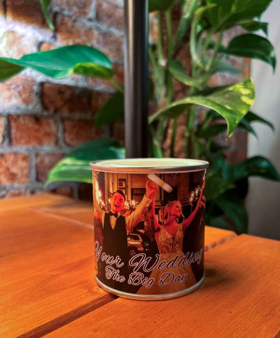 Personalised Tin Candle