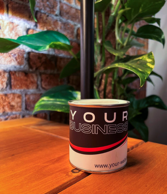 Custom Branded Tin | Candle Merchandise | Brand Promotion