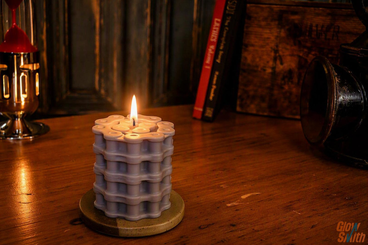 Dark Opium Motorbike Chain Candle - Biker Candle
