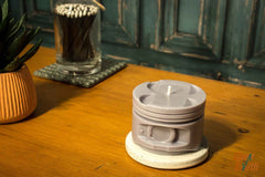 Dark Opium Grey Engine Piston Candle – Car Guy Classic Car Candle