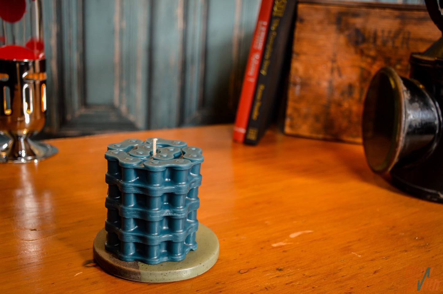 Nordic Pine Motorbike Chain Candle - Biker Candle