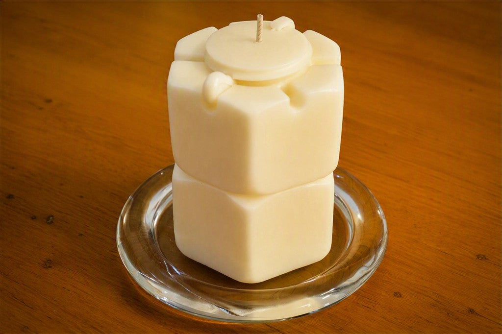 Fresh Linen Nuclear Reactor Nut & Bolt Candle