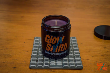 Small Vintage Smoked Glow Candle - Sweet Pomegranate
