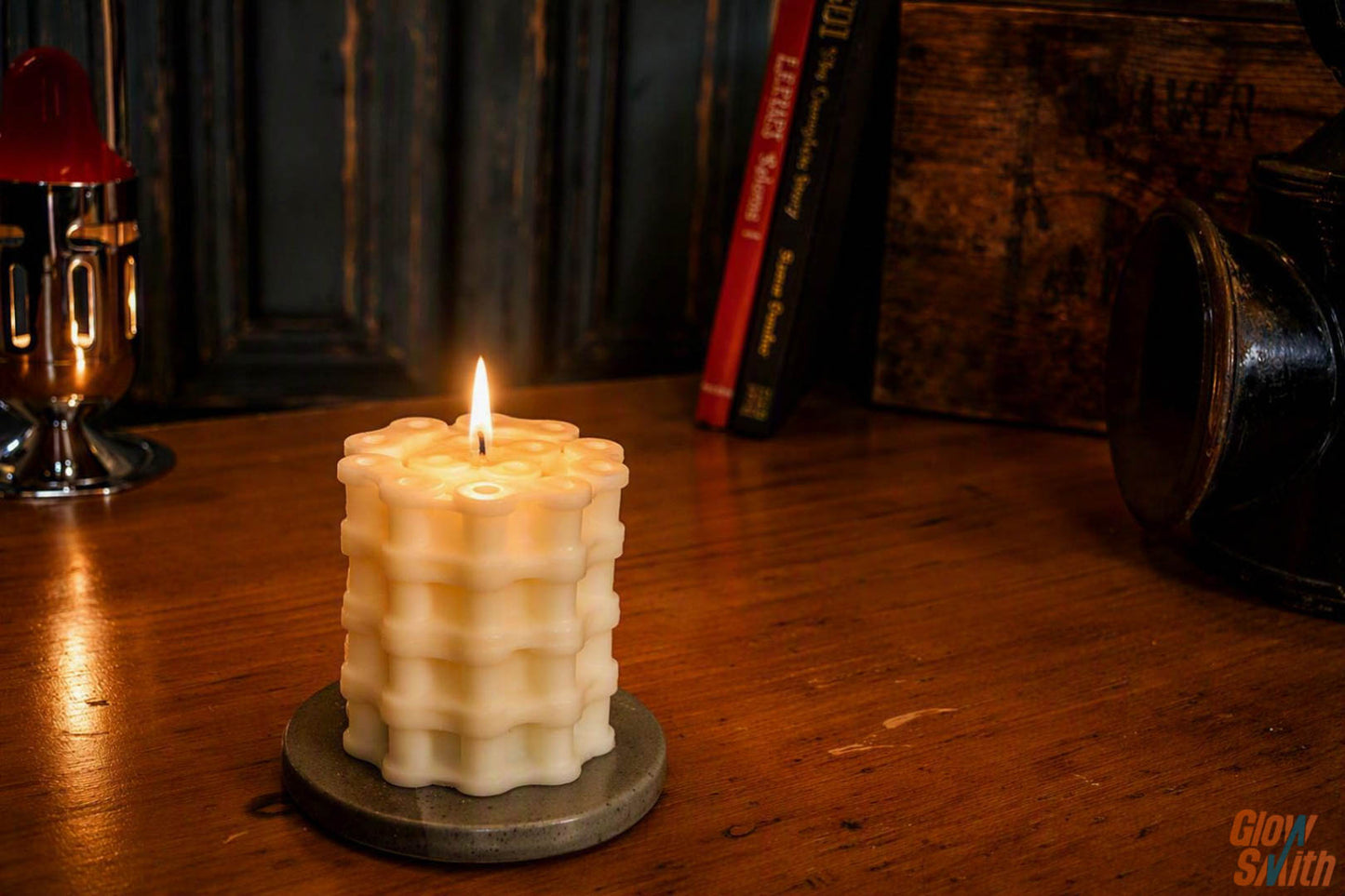 Smoked Vanilla Motorbike Chain Candle - Biker Candle