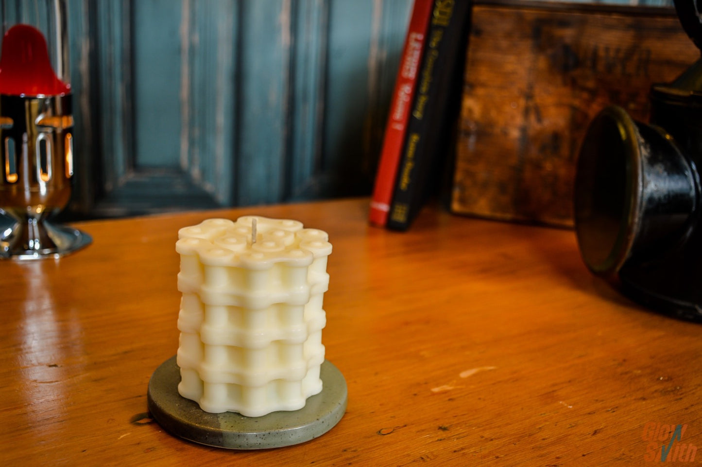 Smoked Vanilla Motorbike Chain Candle - Biker Candle