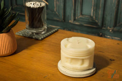 Fresh Linen White Engine Piston Candle – Odour-Eliminating Man Cave Candle