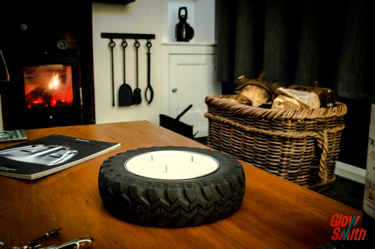 gifts for him candle outdoor motorsport table