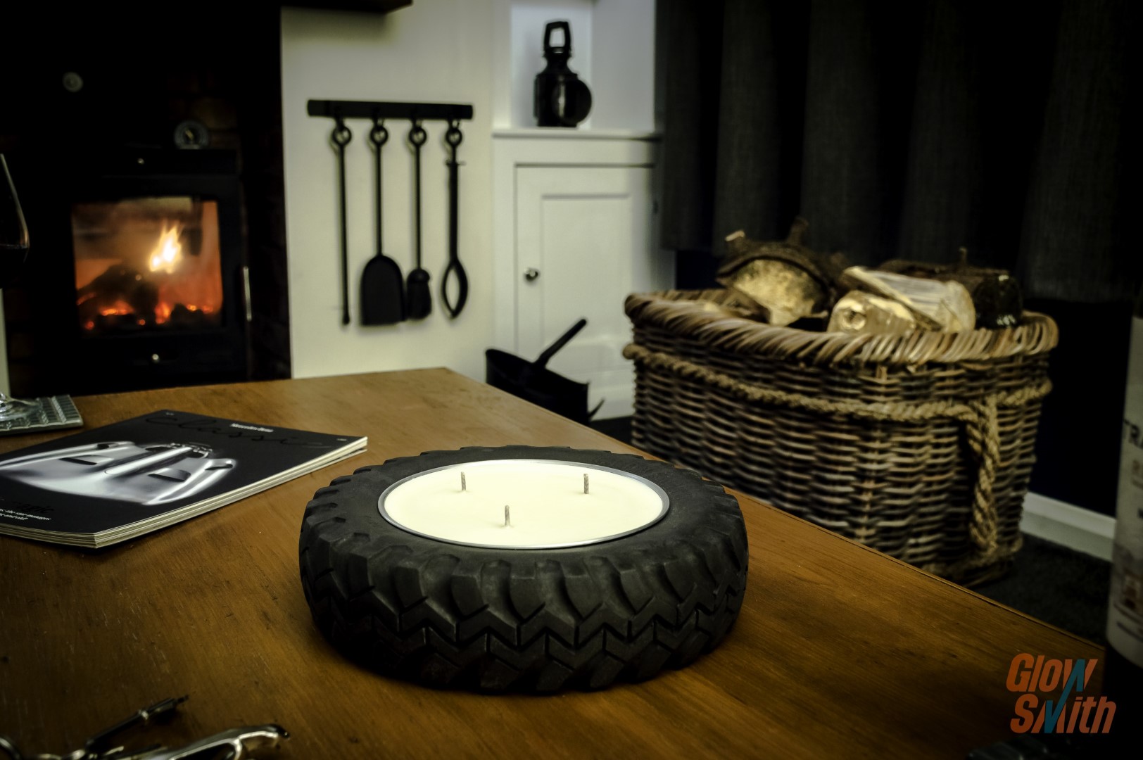 gifts for him candle outdoor motorsport table