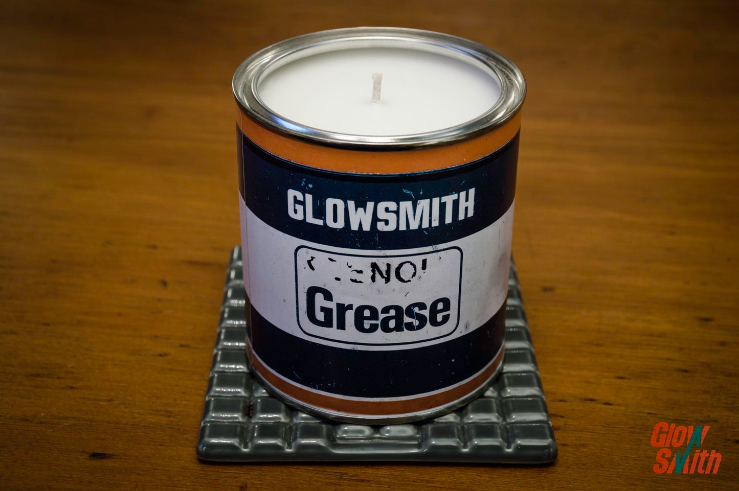 gifts for him grease tin candle