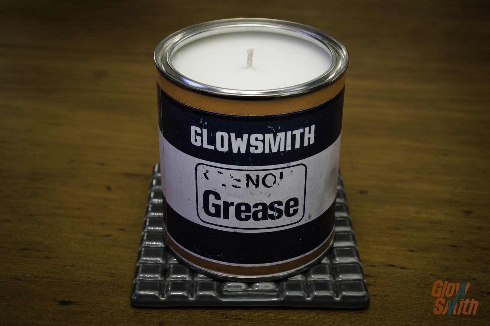 gifts for him grease tin candle