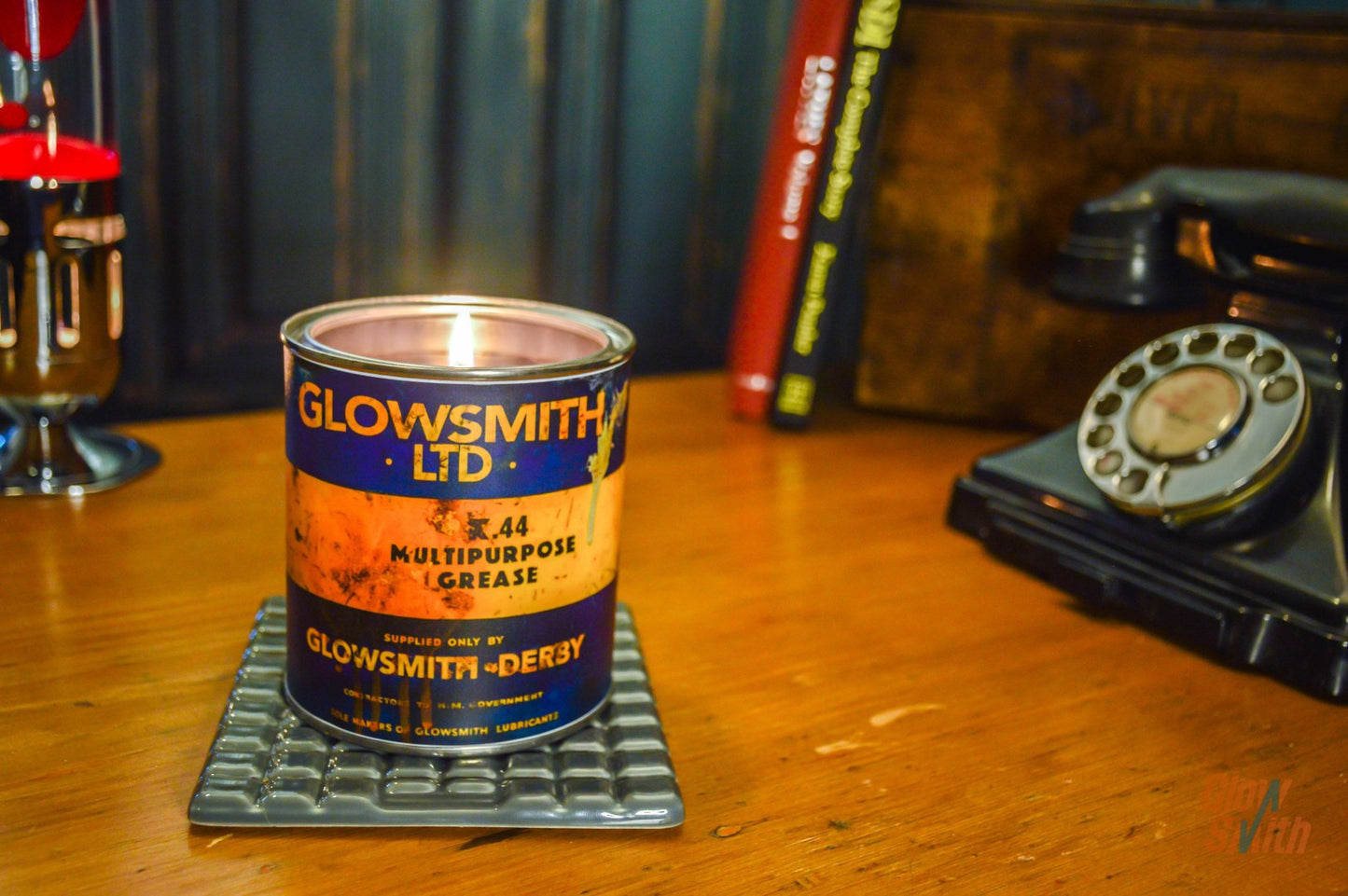 Dark Opium Grease Tin – Mens Scented Candle