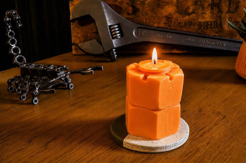 Spiced Orange Nuclear Reactor Nut & Bolt Candle