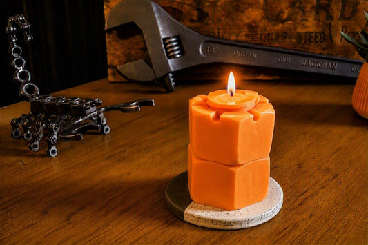 Spiced Orange Nuclear Reactor Nut & Bolt Candle